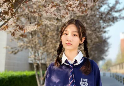 姑娘说，她最喜欢秋天，因为秋天有黄黄的叶子和蓝蓝的天